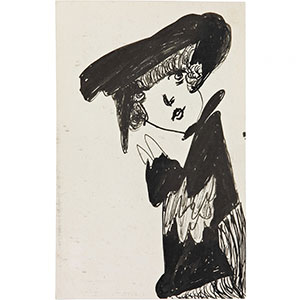 Madge Gill, Head, undatiert