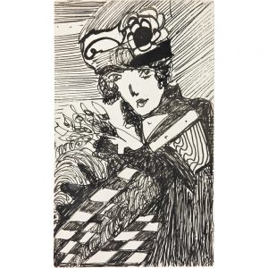 Madge Gill, Head, undatiert